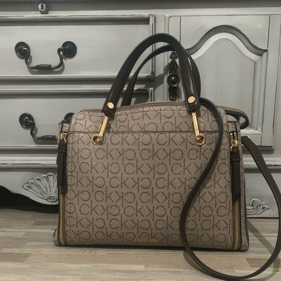 Calvin Klein Handbags - Calvin Klein Tri-Compartment Satchel Bag-PRISTINE